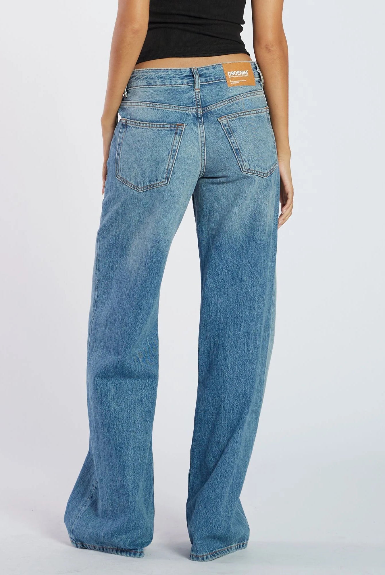 Dr Denim - Rhue Wide Jeans - Stream Sky Fade