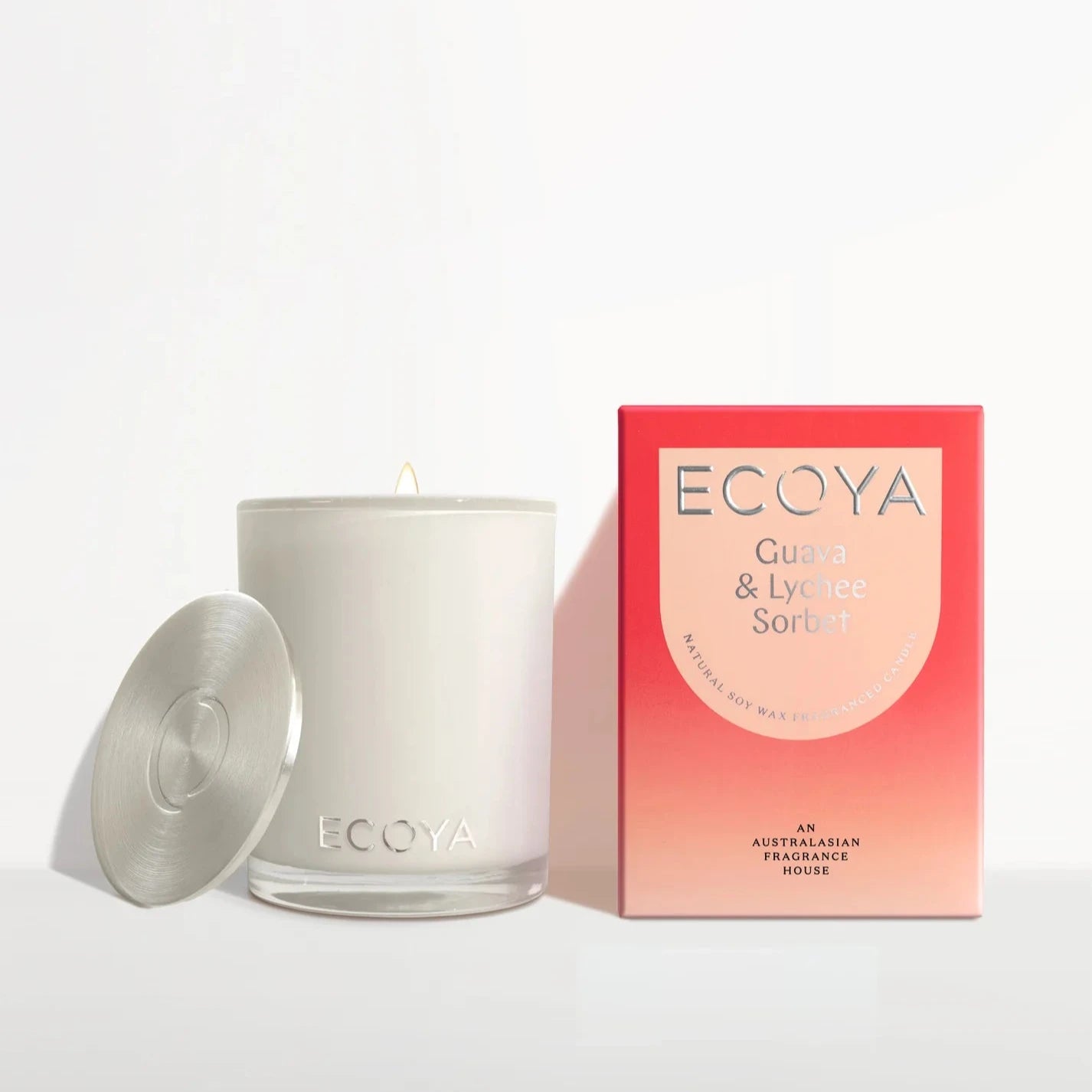 ECOYA - Guava & Lychee Sorbet Madison Candle - 400g Soy Candle