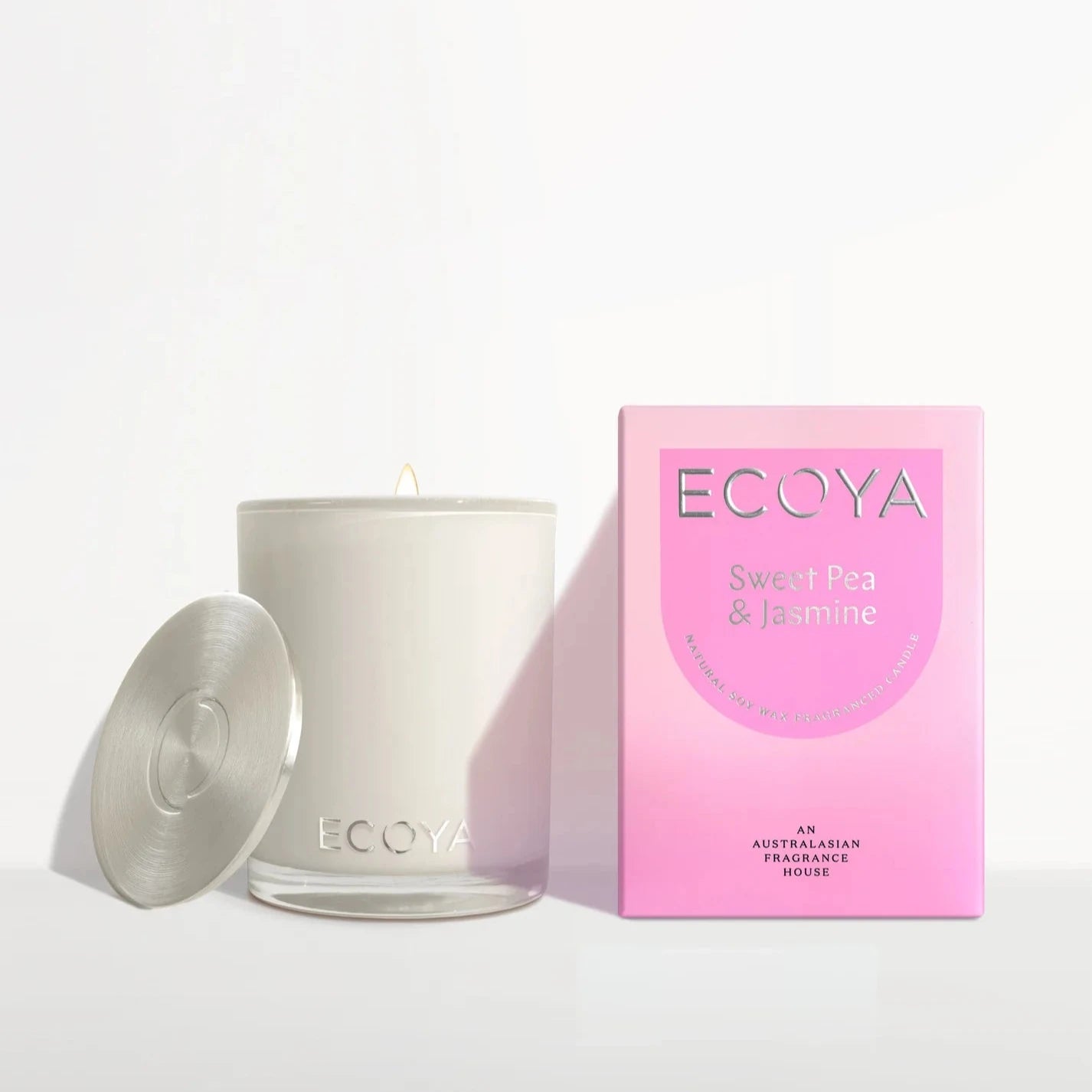 ECOYA - Sweet Pea & Jasmine Madison Candle - 400g Soy Candle