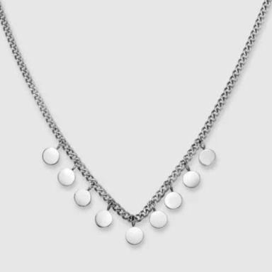 Rosefield Multi Micro Charm Necklace - Silver