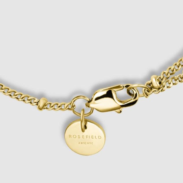 Rosefield Triple Crystal Dot Chain Bracelet - Gold