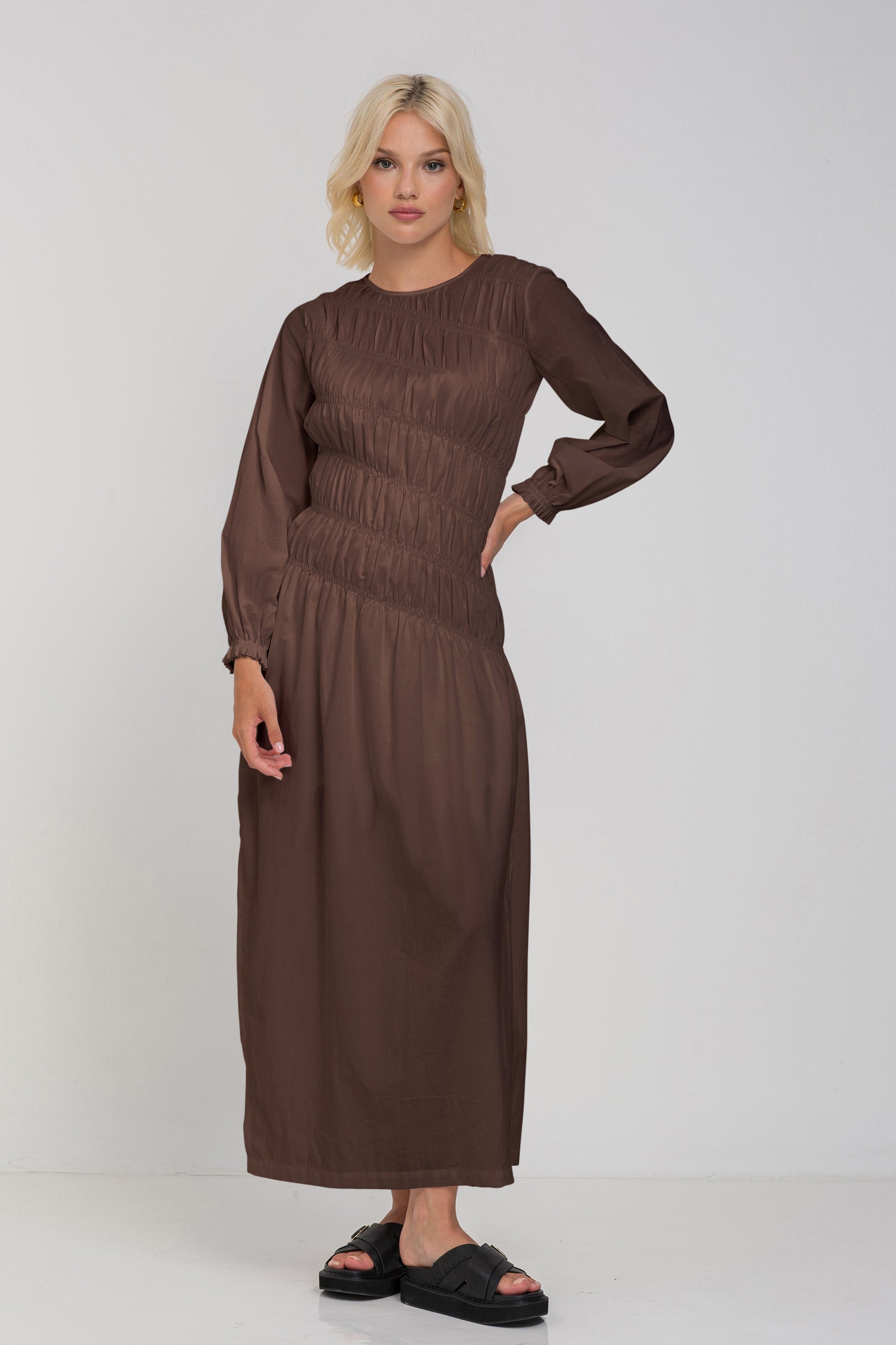 Grow With Me Dress - Chocolate