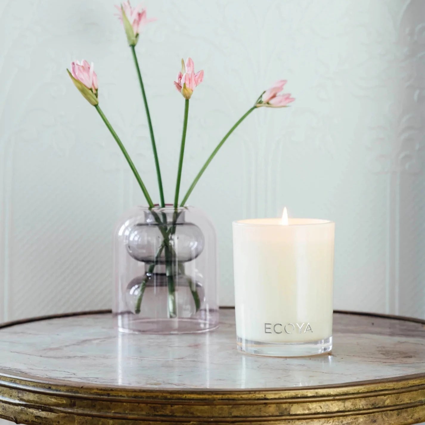 ECOYA - Sweet Pea & Jasmine Madison Candle - 400g Soy Candle