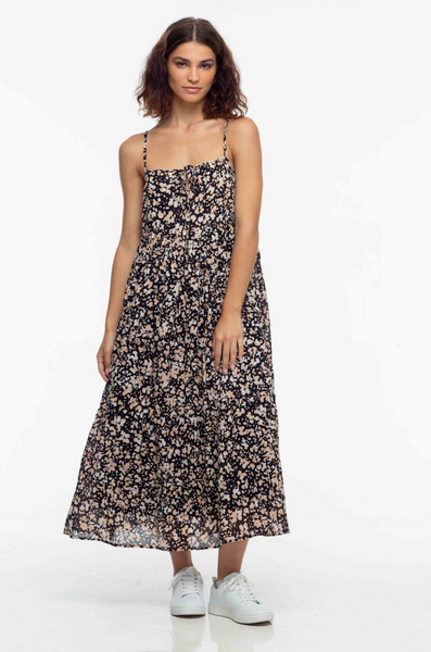 Flora Cami Dress – Blak